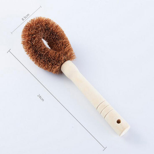 Coconut Fibre Dishwashing Brush – Eco-Friendly, Plastic-Free Kitchen Cleaner