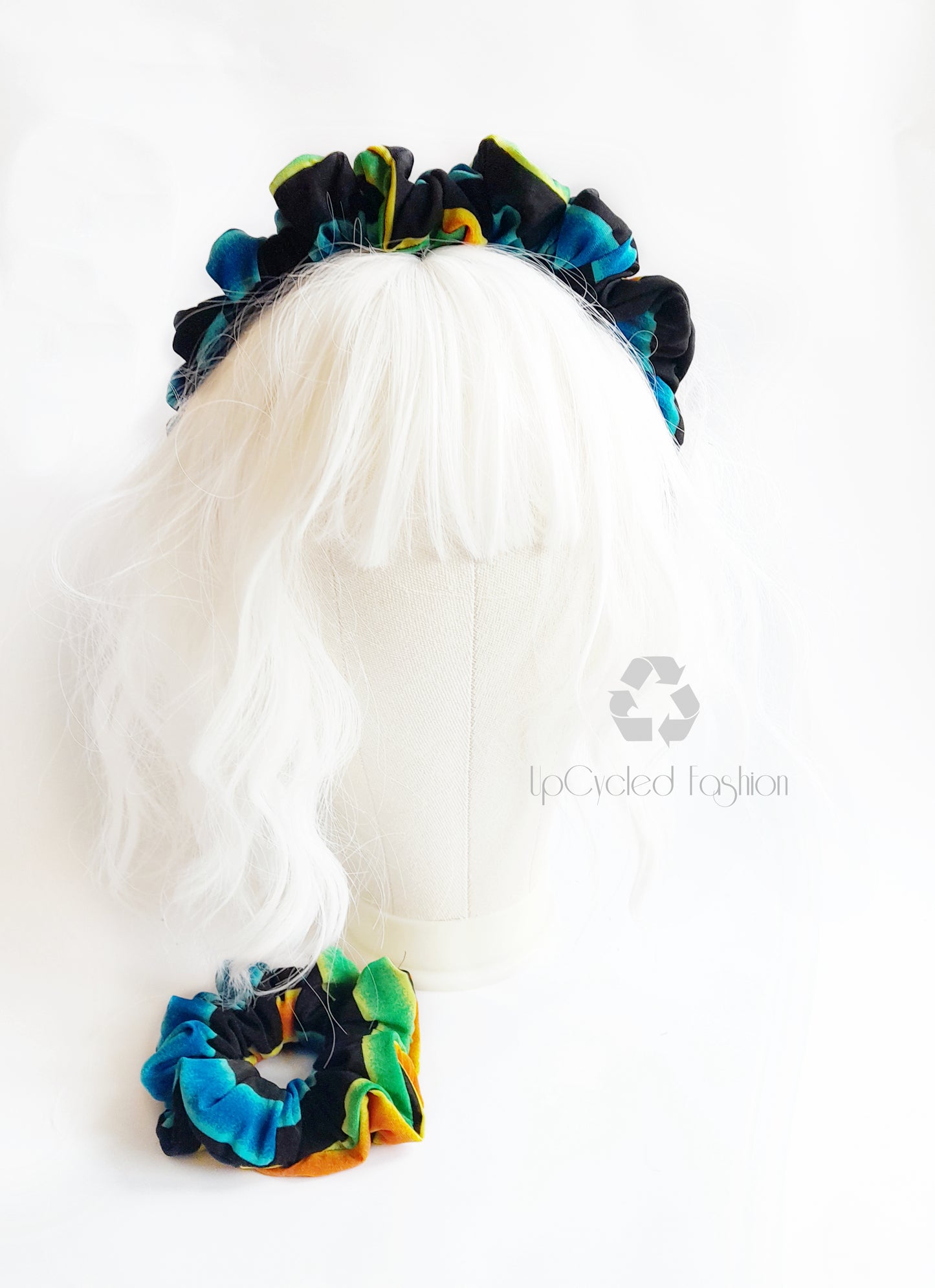 Strappy Scrunchie Set, Eco-Friendly Scrunchie Headband, 2-Piece Scrunchie Set – Sustainable, Plastic-Free Hair Accessories