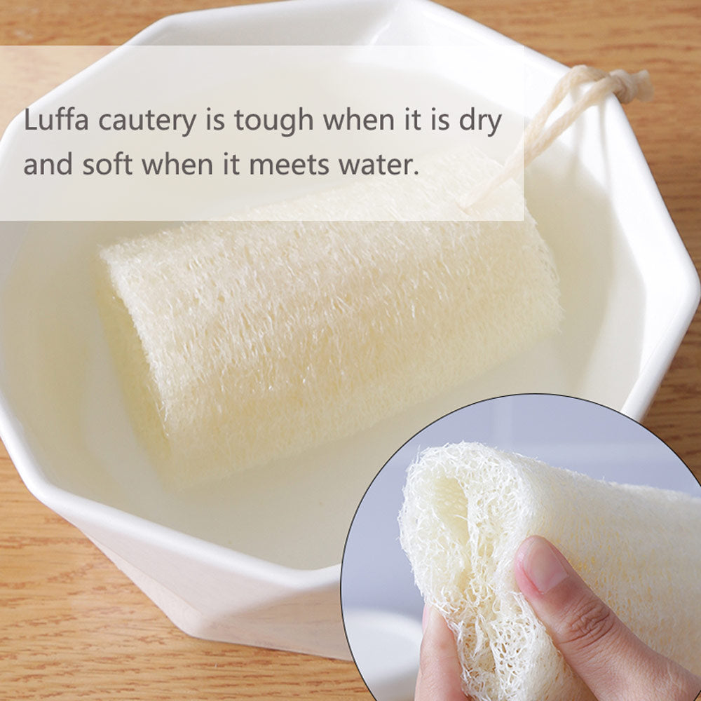 Natural Loofah Sponge  – Eco-Friendly Multi-Purpose Cleaning & Body Scrub Sponges