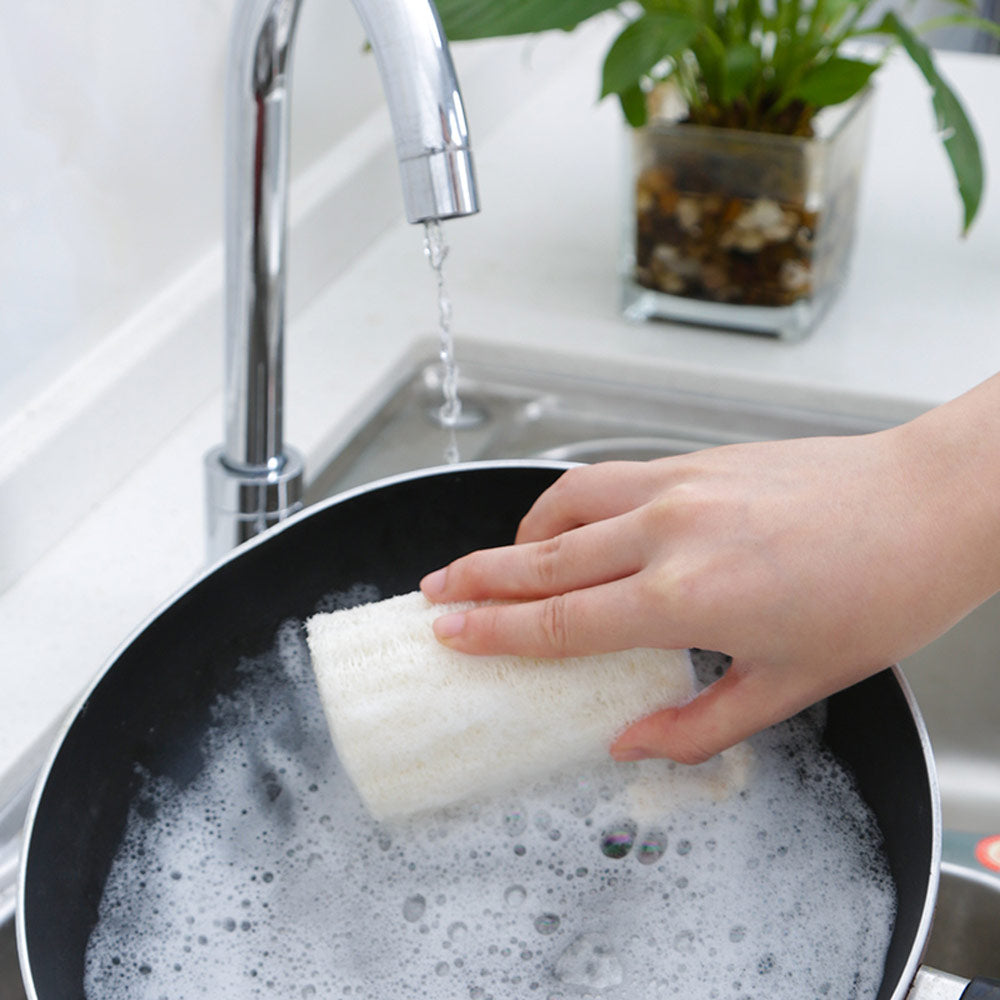 Natural Loofah Sponge  – Eco-Friendly Multi-Purpose Cleaning & Body Scrub Sponges