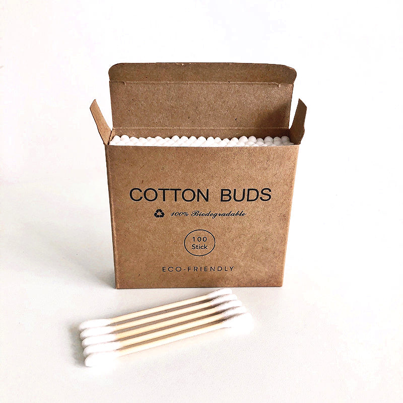 Bamboo Ear Buds – Eco-Friendly, Biodegradable &amp; Plastic-Free Cotton Swabs