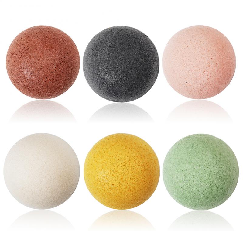 All-Natural Konjac 6 Sponges Set – Gentle, Eco-Friendly Facial & Body Cleanser for Sensitive Skin