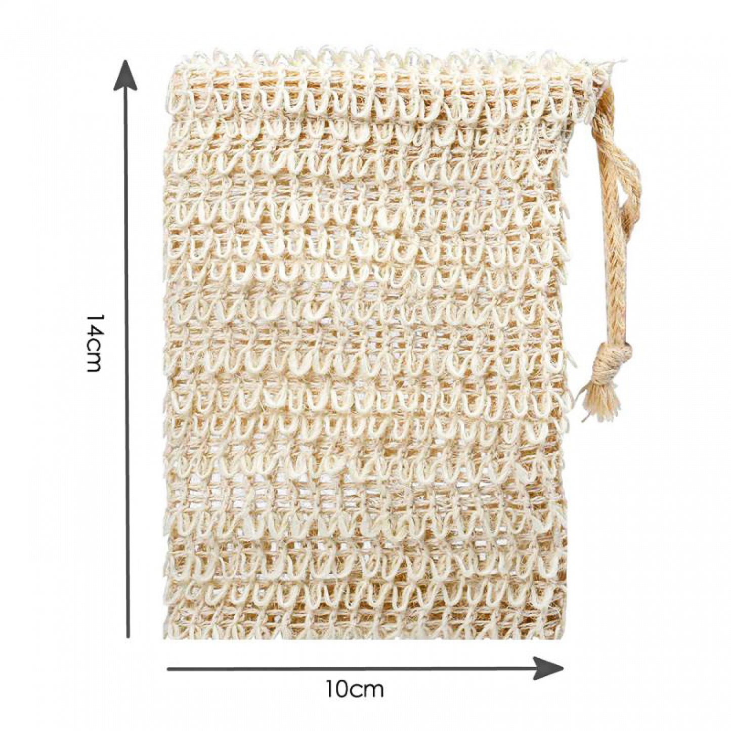 Natural Loofah Soap Holder & Scrubber (Set of 3)– Eco-Friendly Loofah Sponge for Kitchen & Bathroom Cleaning