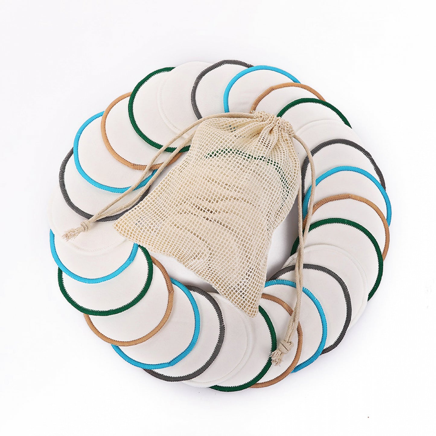 Reusable Cotton Makeup Removal Pads – 12-Piece Set | Soft, Washable Eco-Friendly makeup remover pads