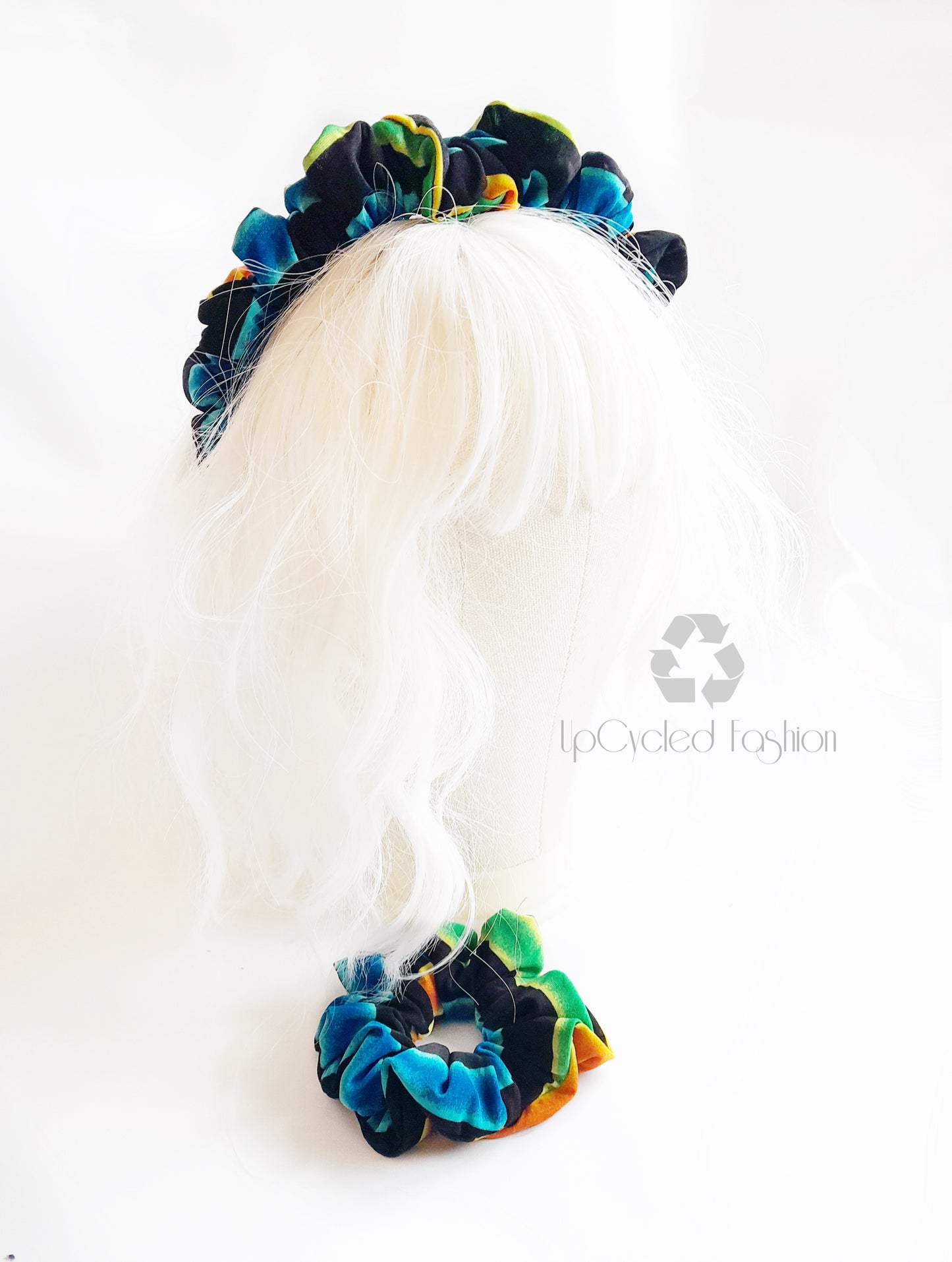 Strappy Scrunchie Set, Eco-Friendly Scrunchie Headband, 2-Piece Scrunchie Set – Sustainable, Plastic-Free Hair Accessories