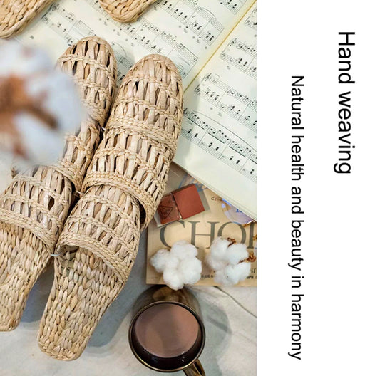 Eco-Friendly Spa Straw Slippers — Natural, Breathable & Comfortably Lightweight