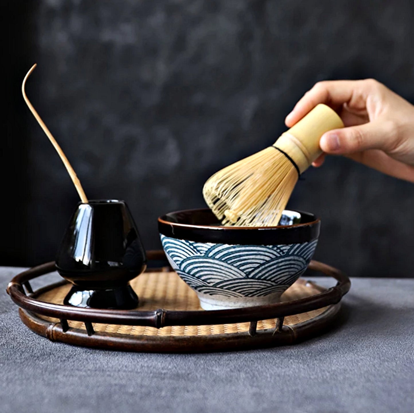 Traditional Bamboo Matcha Whisk — Handcrafted Chasen for Smooth, Frothy Matcha