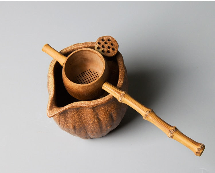Traditional Asian Bamboo Tea Strainer – Eco-Friendly Loose Leaf Tea Filter