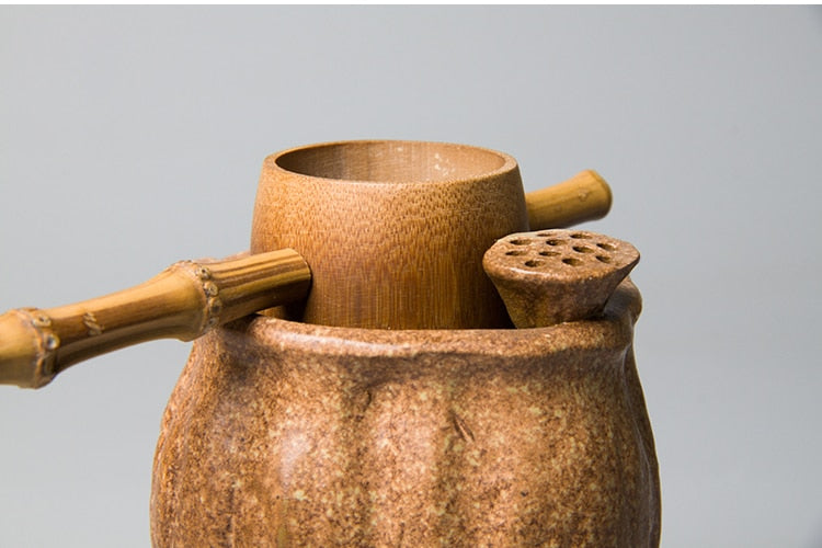 Traditional Asian Bamboo Tea Strainer – Eco-Friendly Loose Leaf Tea Filter
