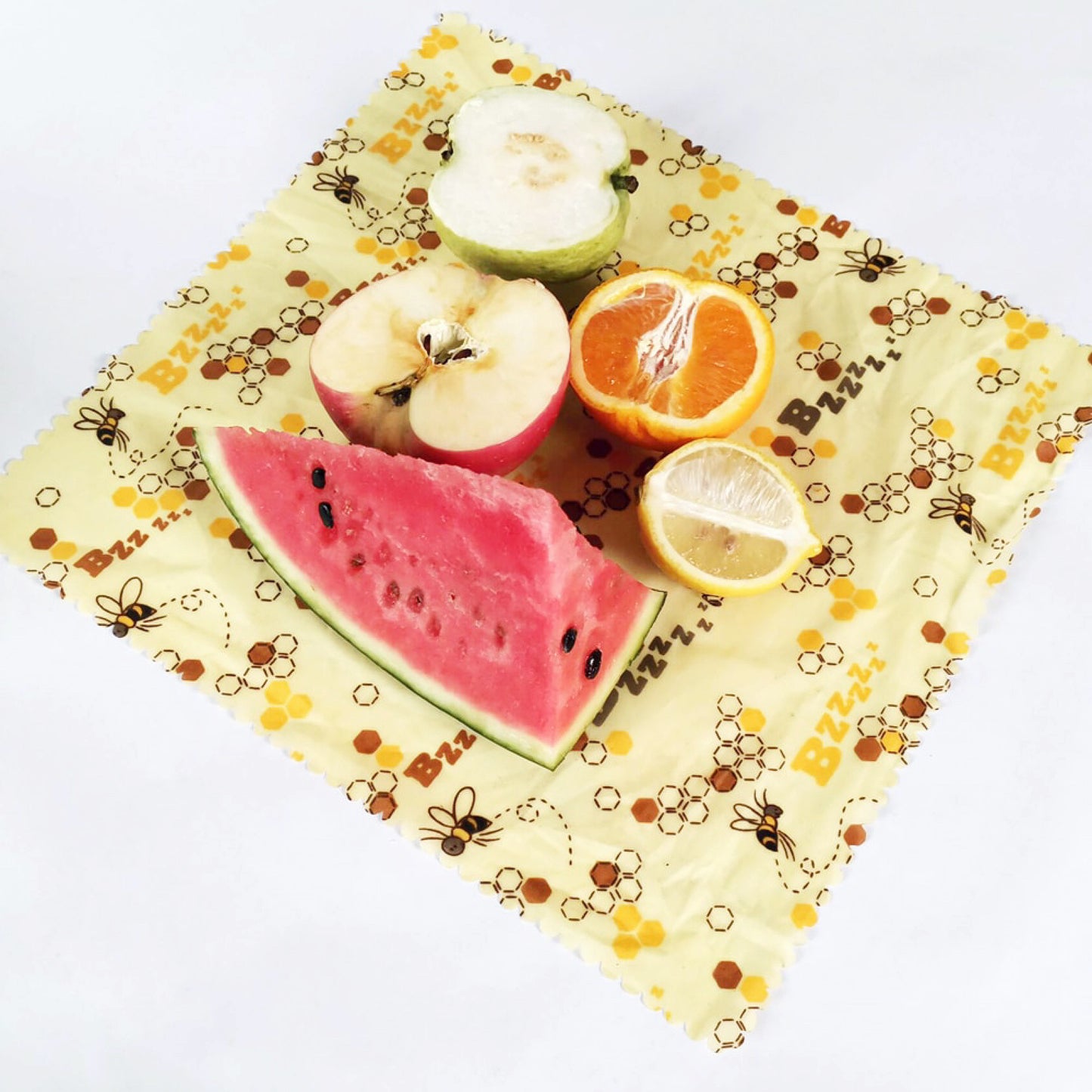 Reusable Waxed Fabric Bowl Covers (Set of 3) – Eco-Friendly Beeswax Food Wraps, Plastic-Free Kitchen Storage