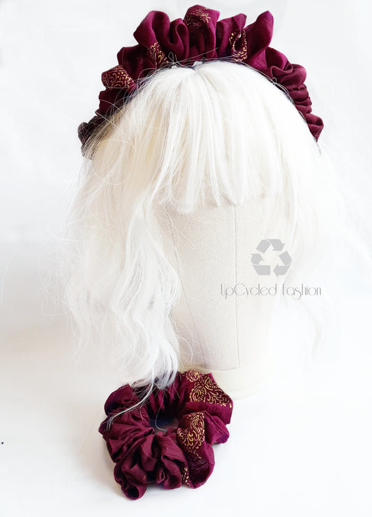 Eco-Friendly Scrunchie Headband & 2-Piece Scrunchie Set – Sustainable, Plastic-Free Hair Accessories