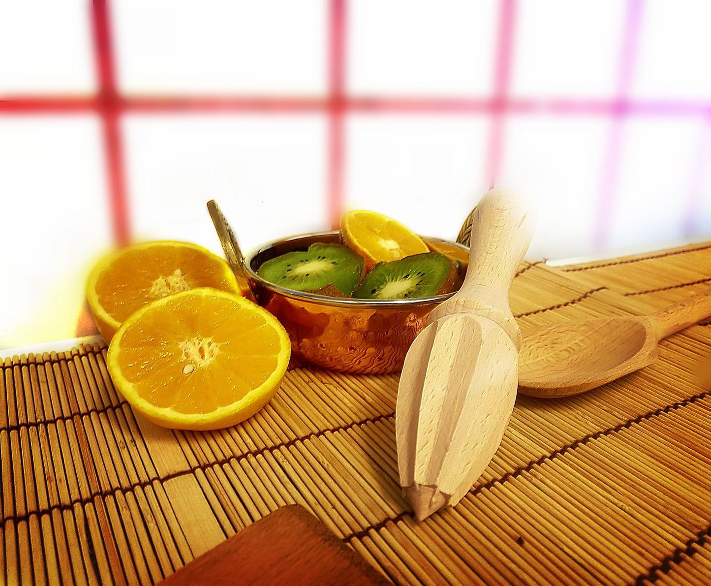Wooden Citrus Juicer – Natural Beech Wood Lemon & Orange Squeezer | Eco-Friendly Manual Juicer