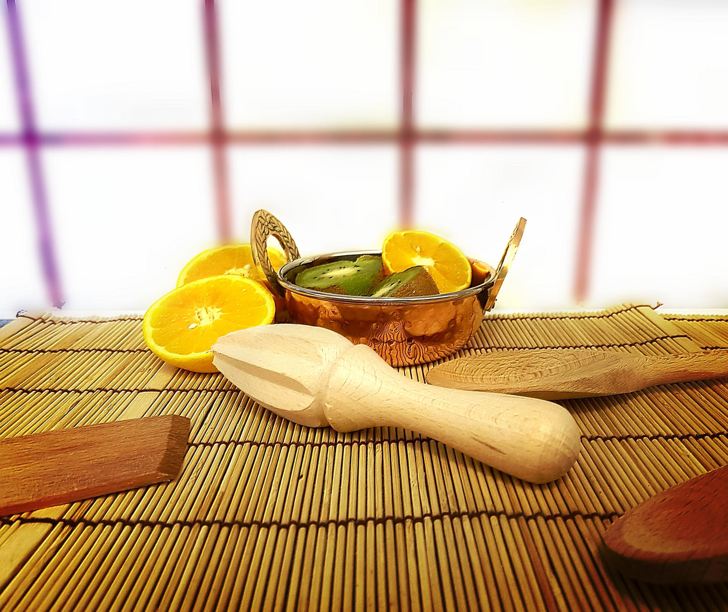 Wooden Citrus Juicer – Natural Beech Wood Lemon & Orange Squeezer | Eco-Friendly Manual Juicer